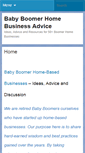 Mobile Screenshot of boomerhomebizadvice.com